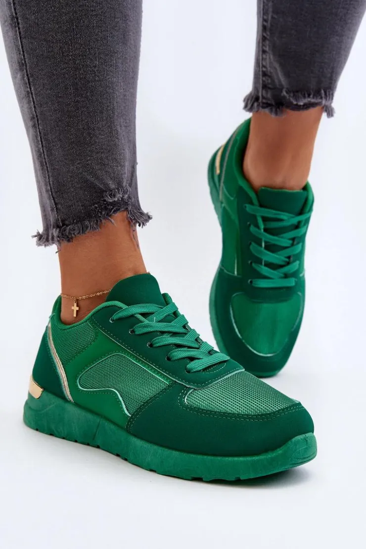 Damskie Boto Buty Sportowe Sneakersy Damskie Zielone Kleffaria