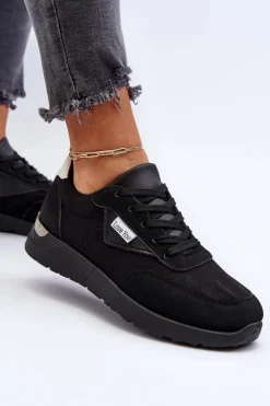 Boto Sneakersy Damskie*Buty Sportowe Sneakersy Damskie Czarne Vovella