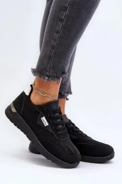 Boto Sneakersy Damskie*Buty Sportowe Sneakersy Damskie Czarne Vovella