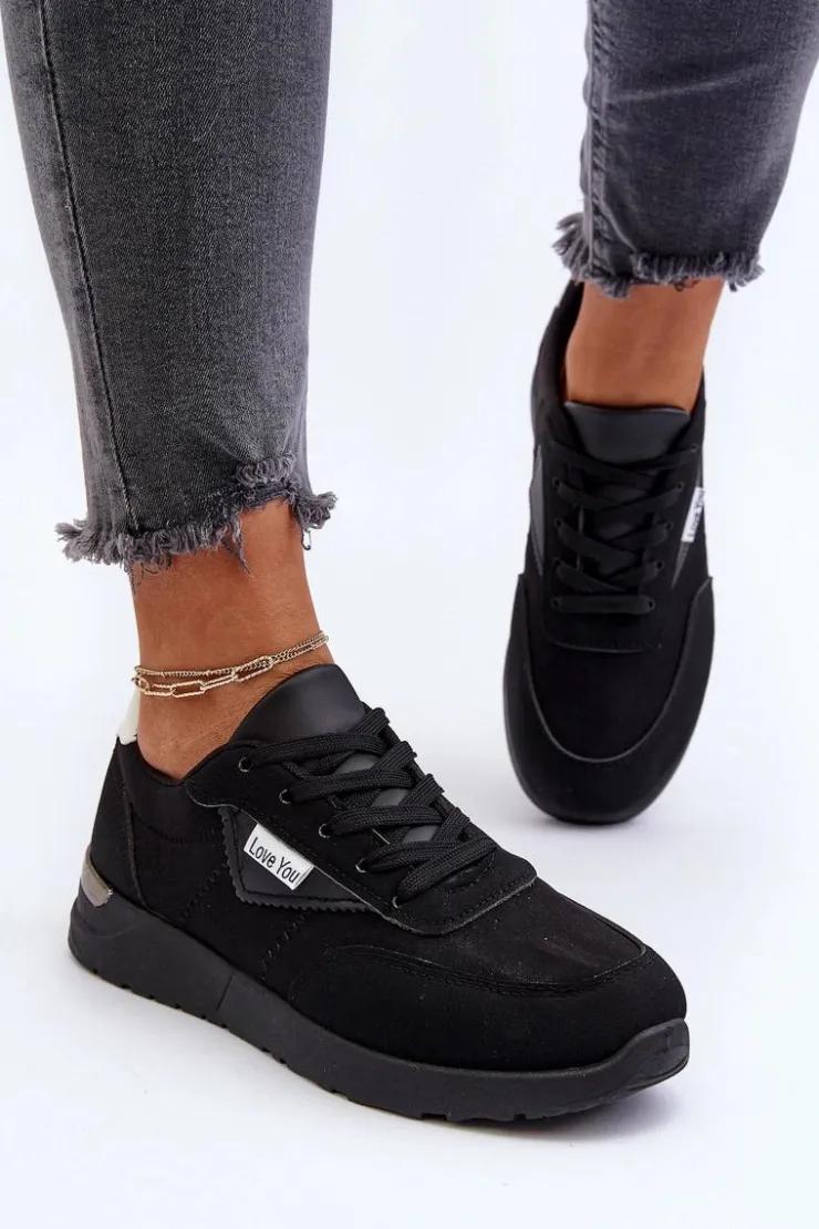Boto Sneakersy Damskie*Buty Sportowe Sneakersy Damskie Czarne Vovella