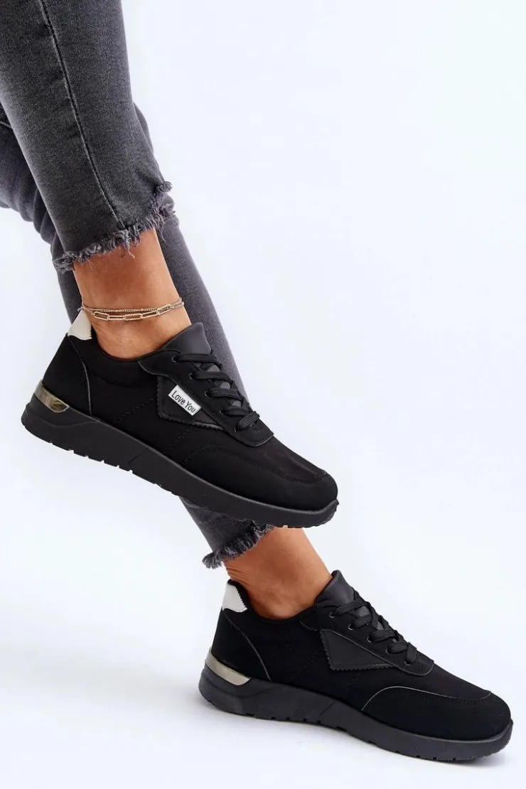Boto Sneakersy Damskie*Buty Sportowe Sneakersy Damskie Czarne Vovella