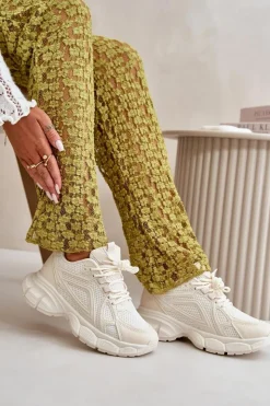 Damskie Boto Buty Sportowe Sneakersy Damskie Beżowe Timoci