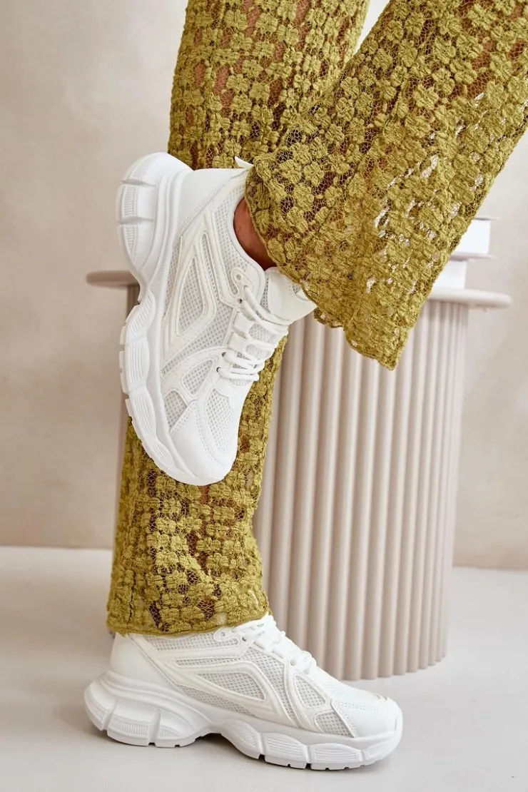 Damskie Boto Buty Sportowe Sneakersy Damskie Białe Timoci