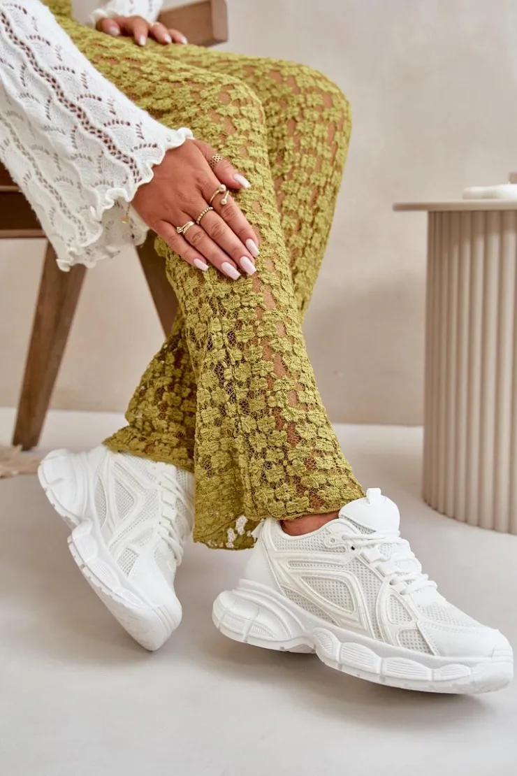 Damskie Boto Buty Sportowe Sneakersy Damskie Białe Timoci