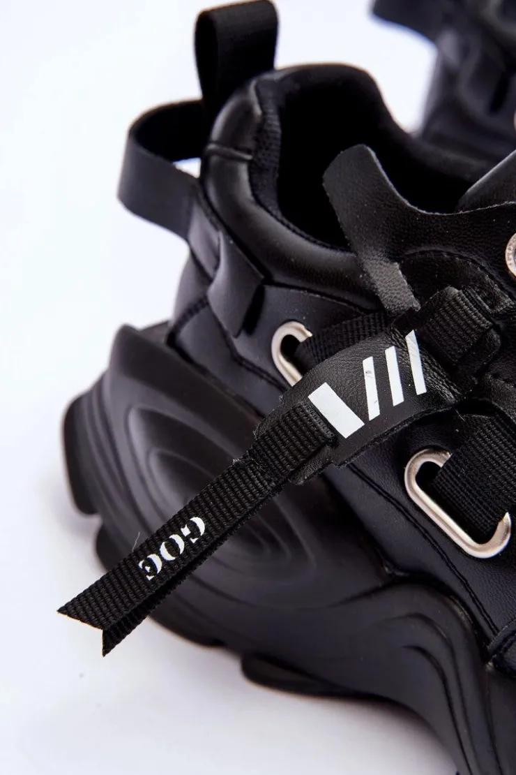 Damskie GOE Buty Sportowe Sneakersy MM2N4014 Czarne
