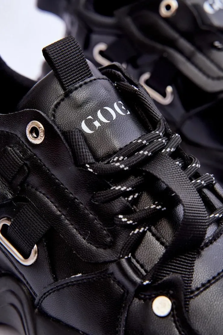 Damskie GOE Buty Sportowe Sneakersy MM2N4014 Czarne