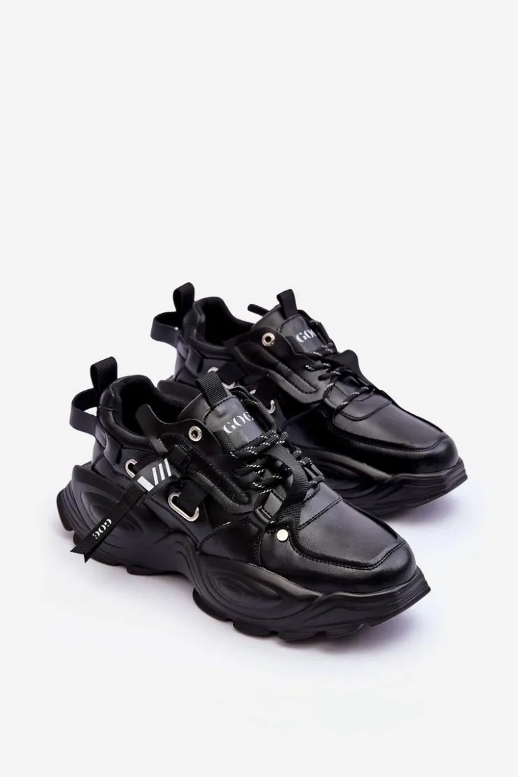 Damskie GOE Buty Sportowe Sneakersy MM2N4014 Czarne