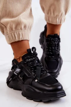 Damskie GOE Buty Sportowe Sneakersy JJ2N4083 Czarne