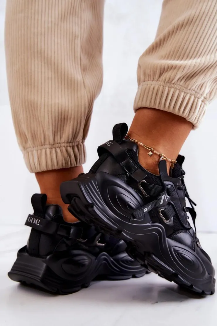 Damskie GOE Buty Sportowe Sneakersy JJ2N4083 Czarne