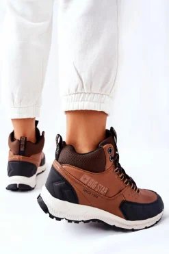 New Big Star Shoes Buty Trekkingowe Big Star II274453 Brązowe