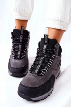 Damskie Big Star Shoes Buty Trekkingowe Big Star II274454 Czarne