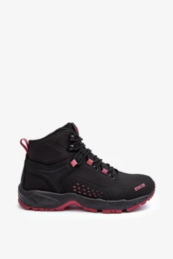 Damskie Big Star Shoes Buty Trekkingowe Trapery Memory Foam System Czarne Big Star MM274562