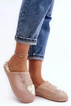 Boto Kapcie Klasyczne|Klapki Damskie Klasyczne*Błyszczące Kapcie Damskie Różowe Geraja Różowy