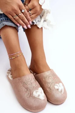 Boto Kapcie Klasyczne|Klapki Damskie Klasyczne*Błyszczące Kapcie Damskie Różowe Geraja Różowy