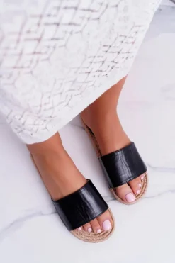 Clearance Boto Czarne Damskie Klapki Mindset