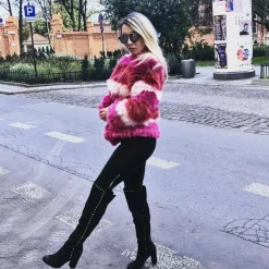 Clearance Boto Czarne Zamszowe Kozaki Muszkieterki Portoso