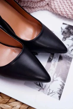 Boto Czółenka Na Słupku|Czółenka Klasyczne*Czółenka Damskie Na Słupku Czarne Femmini