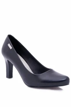 Buty Sergio Leone Czółenka Na Słupku|Czółenka Klasyczne*Czółenka damskie Sergio Leone Czarne Matowe Orsola