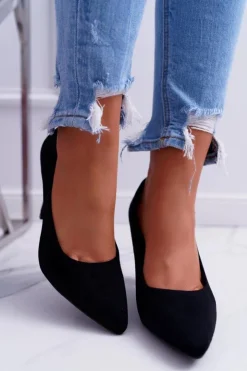 Damskie Buty Sergio Leone Czółenka Damskie Sergio Leone PB139 Czarne Felice