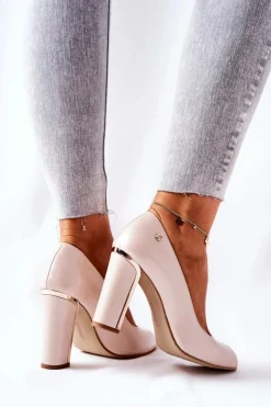 Monnari Czółenka Na Słupku*Czółenka Na Słupku 0780-015 Beżowe