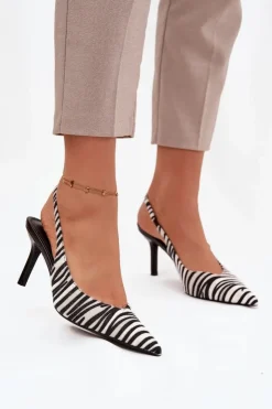 Boto Szpilki Lakierowane|Czółenka Klasyczne*Czółenka Na Szpilce Zebra Phelia