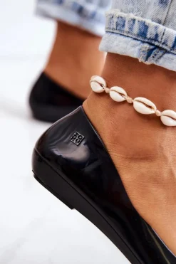 Damskie ZAXY Damskie Baleriny Pachnące Gumowe JJ285048 Czarne