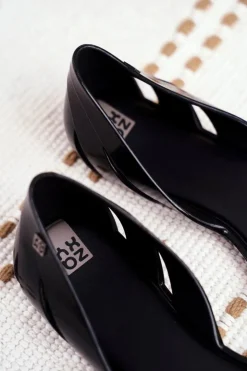 Damskie ZAXY Damskie Baleriny Pachnące Gumowe Czarne FF285053