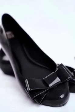 Sale ZAXY Damskie Baleriny Pachnące Gumowe Czarne FF285057