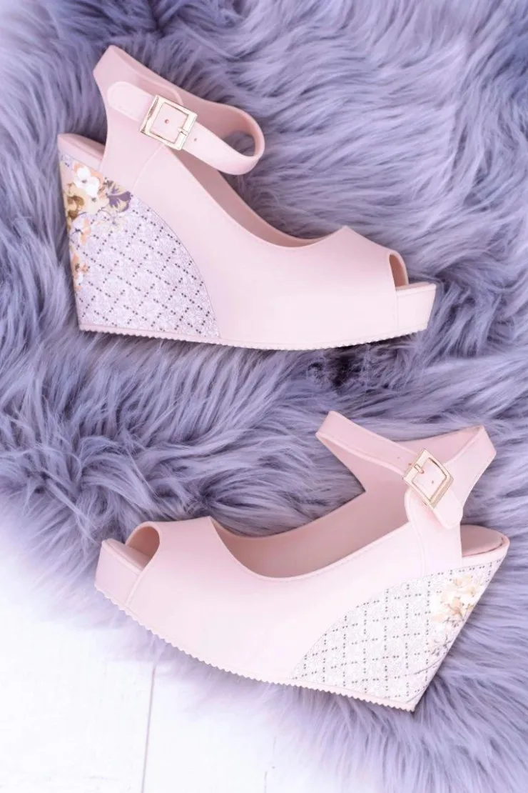 Boto Sandały Gumowe|Sandały Na Koturnie*Damskie Beżowe Sandały Na Koturnie Nemesis