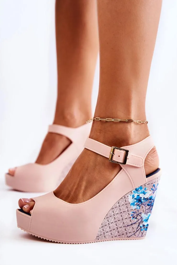 Boto Sandały Gumowe|Sandały Na Koturnie*Damskie Beżowe Sandały Na Koturnie Nemesis