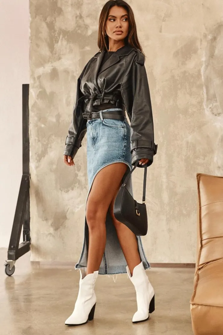 Boto Botki Na Słupku|Botki Na Obcasie*Damskie Botki Kowbojki Na Obcasie Białe Melaitia