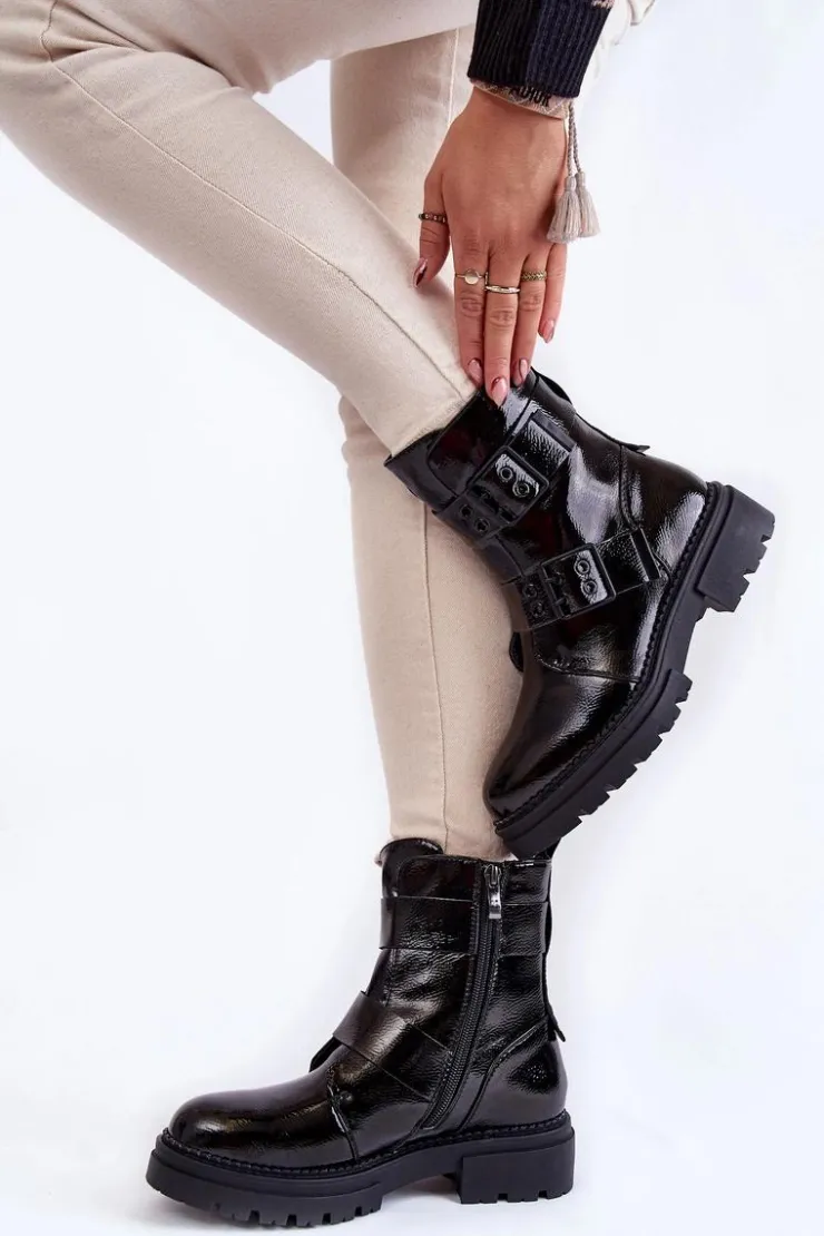 Sale Boto Damskie Botki La.Fi 250007B-LA Czarne