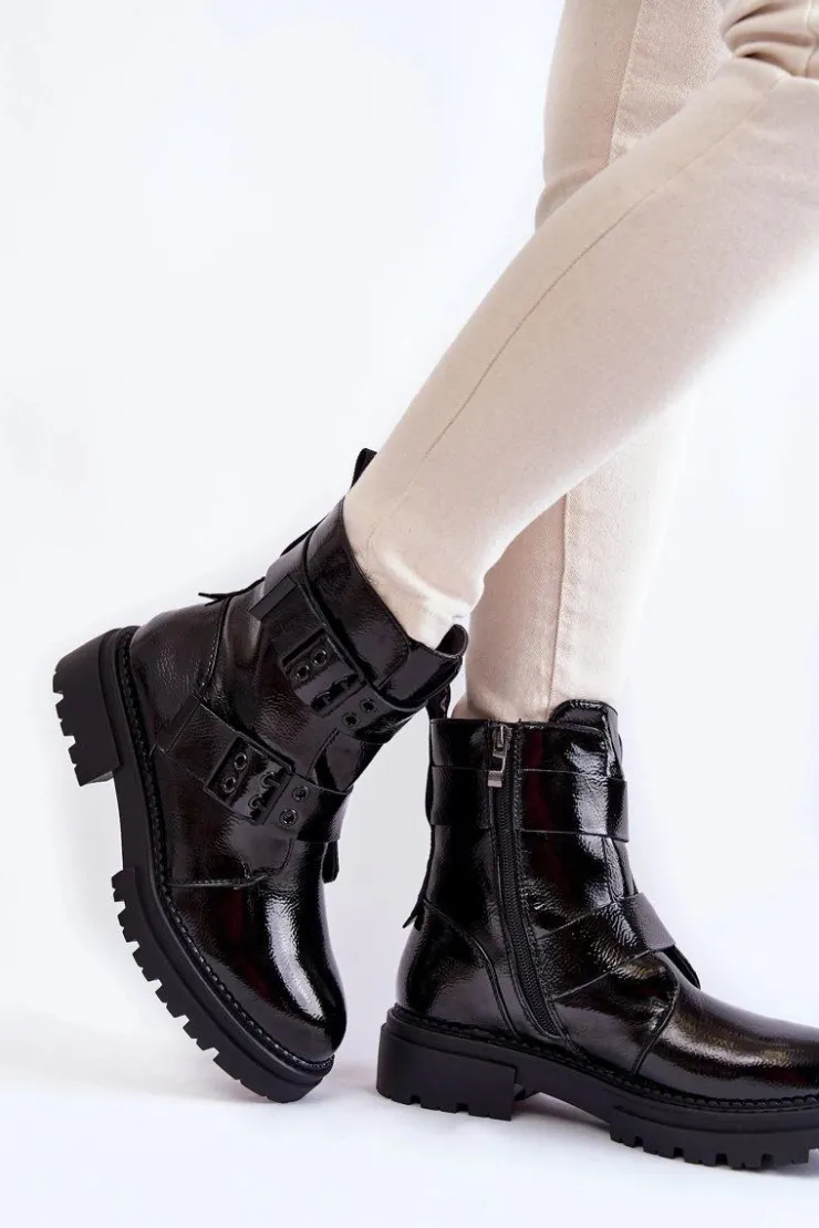 Sale Boto Damskie Botki La.Fi 250007B-LA Czarne