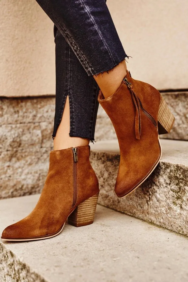 Big Star Shoes Botki Na Słupku|Brązowe I Beżowe Botki*Damskie Botki Na Słupku Big Star Camel GG274364