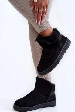 Big Star Shoes Śniegowce Damskie*Damskie Botki Śniegowce Big Star KK274622 Czarne