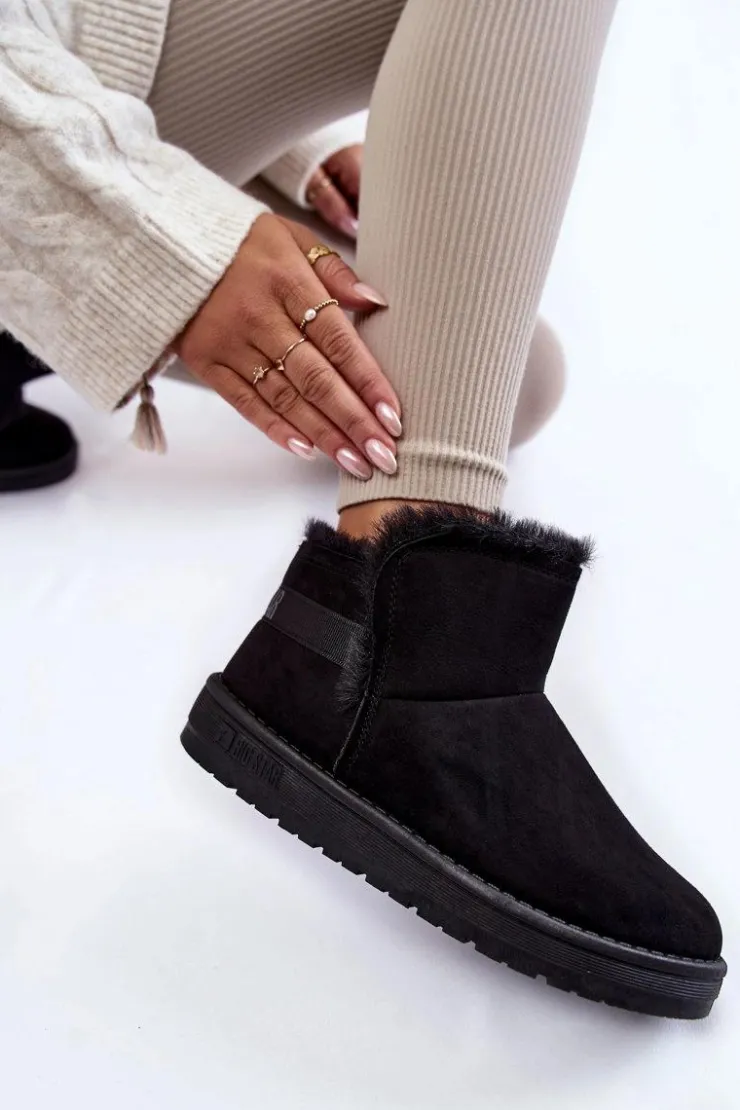 Big Star Shoes Śniegowce Damskie*Damskie Botki Śniegowce Big Star KK274622 Czarne