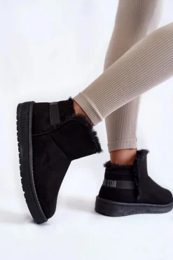 Big Star Shoes Śniegowce Damskie*Damskie Botki Śniegowce Big Star KK274622 Czarne