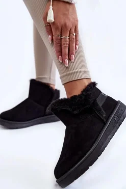 Big Star Shoes Śniegowce Damskie*Damskie Botki Śniegowce Big Star KK274622 Czarne