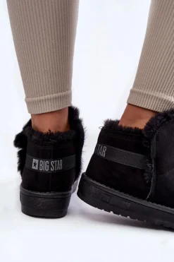 Big Star Shoes Śniegowce Damskie*Damskie Botki Śniegowce Big Star KK274622 Czarne