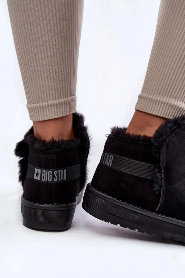 Big Star Shoes Śniegowce Damskie*Damskie Botki Śniegowce Big Star KK274622 Czarne