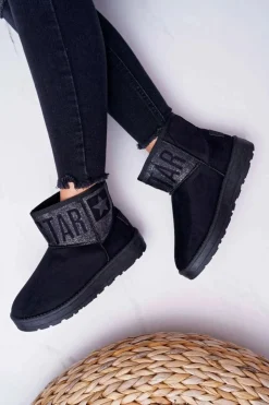 Big Star Shoes Śniegowce Damskie*Damskie Botki Śniegowce Ocieplane Czarne Big Star EE274260