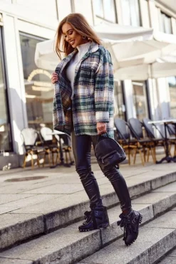 Hot Boto Damskie Botki Nity Kolce Czarne Magnes