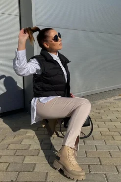 Discount Boto Damskie Botki Trapery Khaki Any One