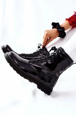 New Cross Jeans Damskie Botki Trzewiki Czarne GG2R4023