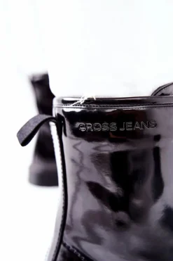 New Cross Jeans Damskie Botki Trzewiki Czarne GG2R4023