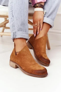 Damskie Boto Damskie Botki Z Wycięciami Camel Hillary