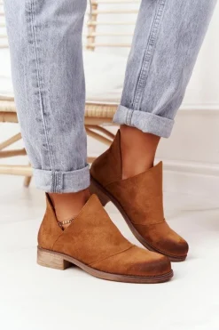 Damskie Boto Damskie Botki Z Wycięciami Camel Hillary