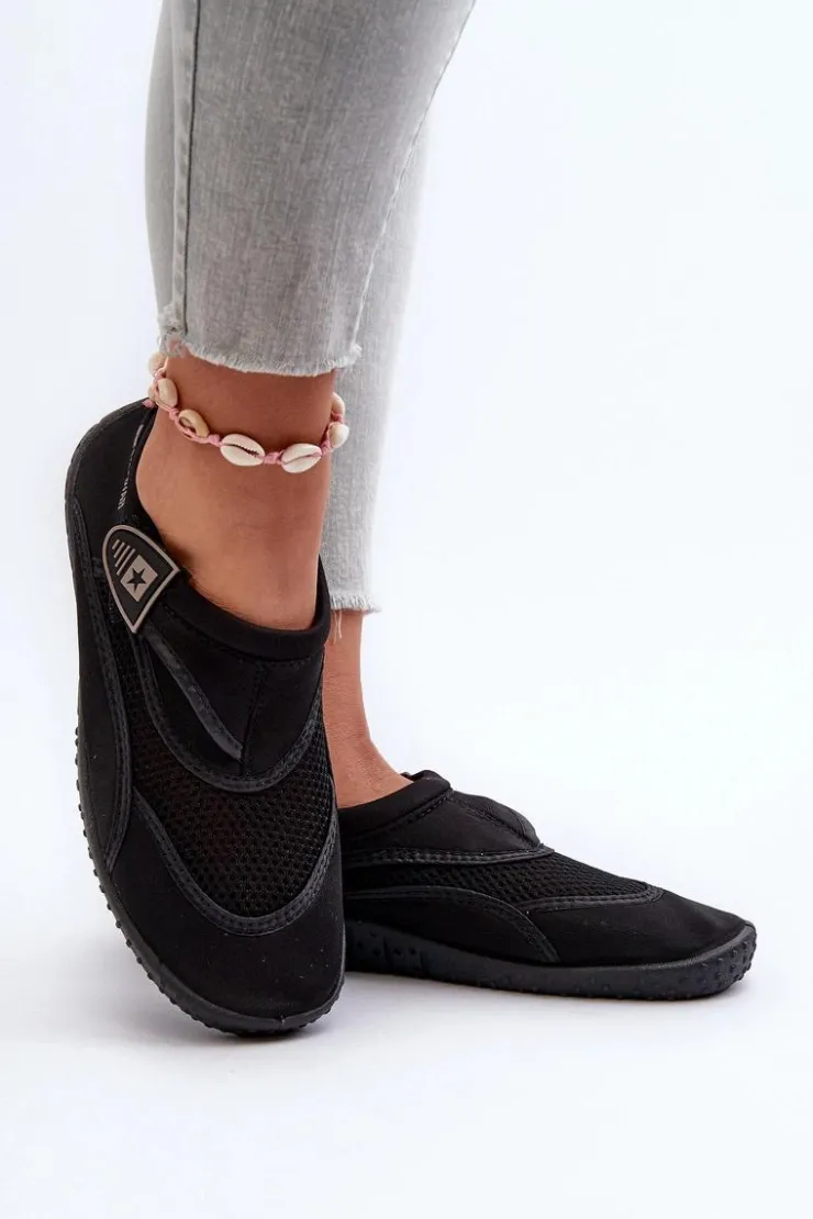 Discount Big Star Shoes Damskie Buty Do Wody Czarne Big Star NN274A805 Czarny