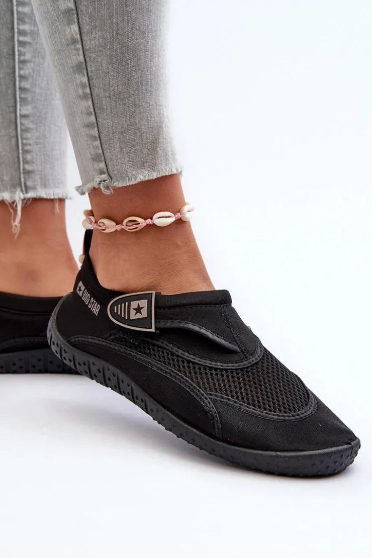 Discount Big Star Shoes Damskie Buty Do Wody Czarne Big Star NN274A805 Czarny