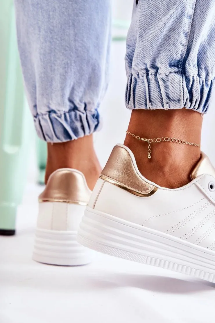 Outlet Boto Damskie Buty Sportowe Białe Samanta